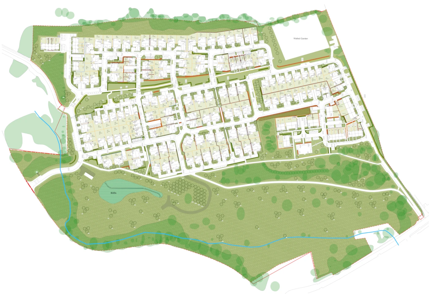 Hillside Gardens residential landscape design, Aberdour Fife — Cala Homes