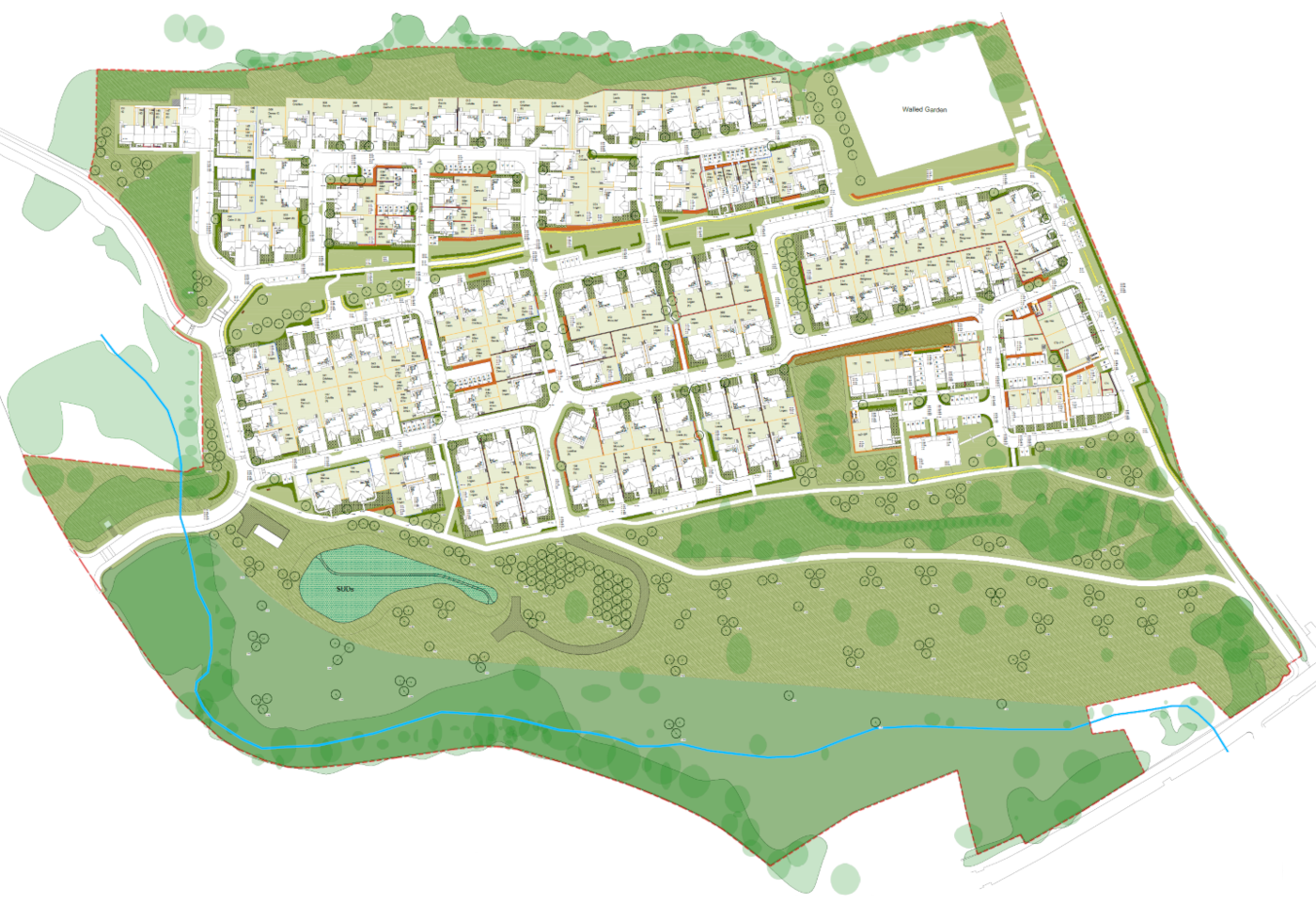 Hillside Gardens residential landscape design, Aberdour Fife — Cala Homes